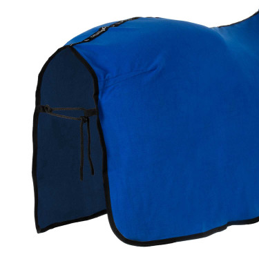 Equestro x FISE Fleece-Decke mit Frontverschluss Blau aus Savoyen
