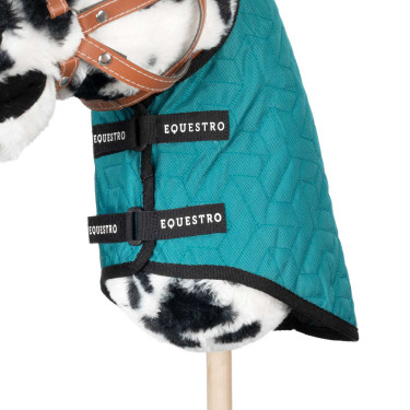 Decke für Hobby Horse Equestro Dunkelcyan