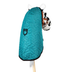Decke für Hobby Horse Equestro Dunkelcyan