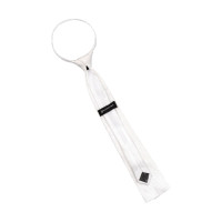 Equestro-Turnierkrawatte aus quadratischem Waffelpikee Weiß Weiß Equestro-Turnierkrawatte aus quadratischem Waffelpikee Weiß Weiß