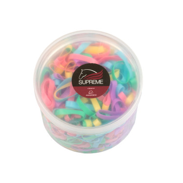 Supreme Mähnengummis (Box 500 Stk.) Mehrfarbig