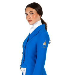 Damen-Wettbewerbsfrack Equestro x FISE Blau aus Savoyen