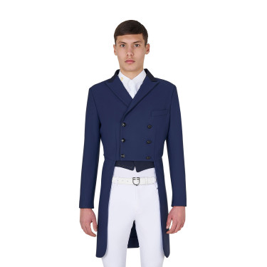 Herren-Dressurfrack Equestro aus technischem Gewebe Marineblazer Marineblau