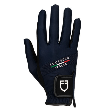 Handschuhe aus technischem Gewebe Equestro X FISE Marineblazer Marineblau
