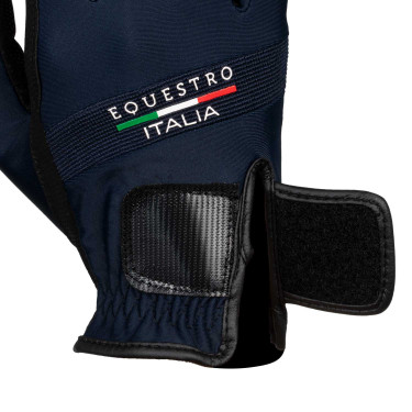 Handschuhe aus technischem Gewebe Equestro X FISE Marineblazer Marineblau