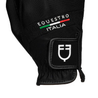 Handschuhe aus technischem Gewebe Equestro X FISE Schwarz