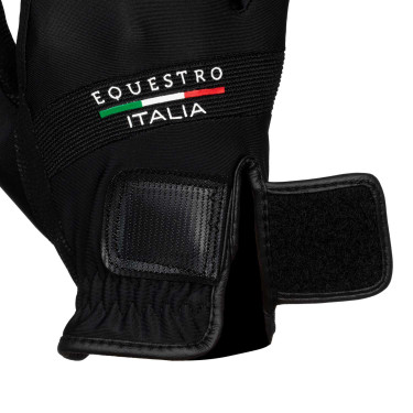 Handschuhe aus technischem Gewebe Equestro X FISE Schwarz Handschuhe aus technischem Gewebe Equestro X FISE Schwarz