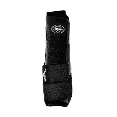 Vordere Western-Gamaschen Platinum Pro Star Anatomic Schwarz