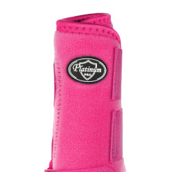 Vordere Western-Gamaschen Platinum Pro Star Anatomic Fuchsie Rosa