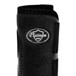 Hintere Western-Gamaschen Platinum Pro Star Anatomic Schwarz