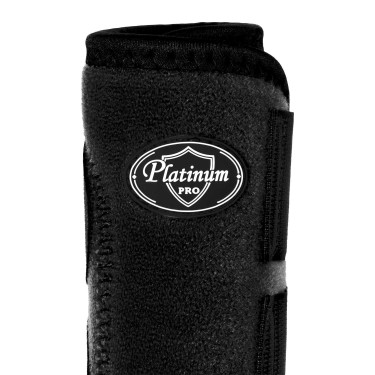Hintere Western-Gamaschen Platinum Pro Star Anatomic Schwarz