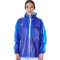 Unisex-Regenjacke Equestro x FISE Blau aus Savoyen