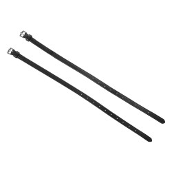 Equestro Sporenriemen aus Leder Schwarz