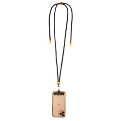 Verstellbarer Equestro-Handyriemen Schwarz / Gelb