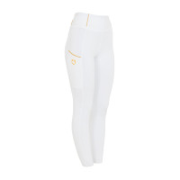 Damen-Leggings Equestro, leicht, Slim-Fit Schnitt Weiß Wei&amp;szlig;