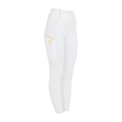 Damen-Leggings Equestro, leicht, Slim-Fit Schnitt Weiß Wei&amp;szlig;