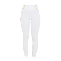 Damen-Leggings Equestro, leicht, Slim-Fit Schnitt Weiß Wei&amp;szlig;