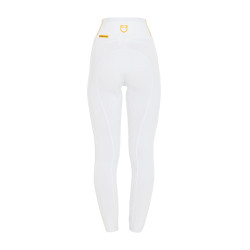 Damen-Leggings Equestro, leicht, Slim-Fit Schnitt Weiß Wei&amp;szlig;
