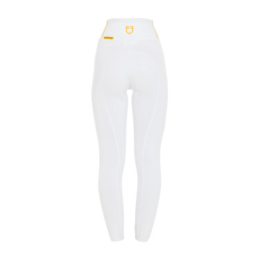 Damen-Leggings Equestro, leicht, Slim-Fit Schnitt Weiß Wei&amp;szlig;