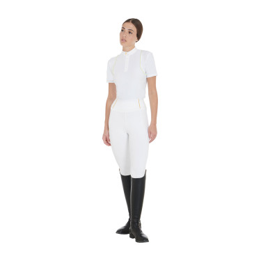 Damen-Leggings Equestro, leicht, Slim-Fit Schnitt Weiß Wei&amp;szlig;