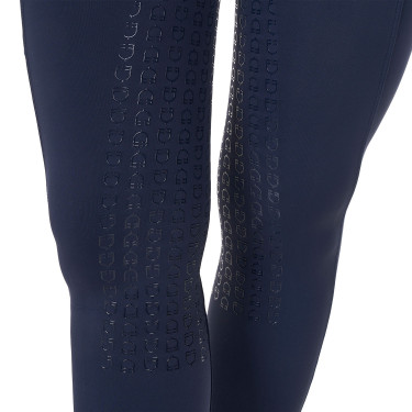 Damen-Leggings Equestro x FISE Full-Grip, Slim-Schnitt Marineblazer Marineblau