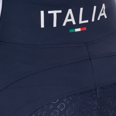 Damen-Leggings Equestro x FISE Full-Grip, Slim-Schnitt Marineblazer Marineblau