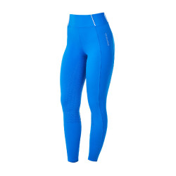 Damen-Leggings Equestro x FISE Full-Grip, Slim-Schnitt Blau aus Savoyen