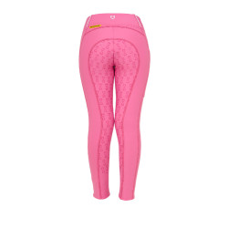 Mädchen-Leggings Equestro mit Fleece-Futter Rosa Schloss