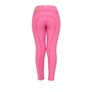 Mädchen-Leggings Equestro mit Fleece-Futter Rosa Schloss