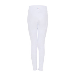 Mädchen-Leggings Equestro x FISE Full-Grip Slim Fit Weiß Weiß Mädchen-Leggings Equestro x FISE Full-Grip Slim Fit Weiß Weiß