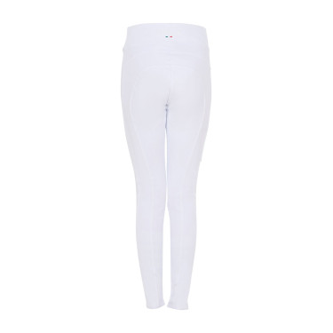 Mädchen-Leggings Equestro x FISE Full-Grip Slim Fit Weiß Weiß Mädchen-Leggings Equestro x FISE Full-Grip Slim Fit Weiß Weiß