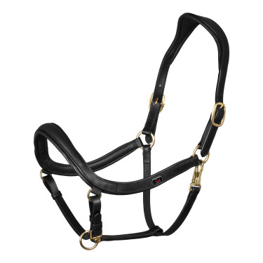 Supreme-Lederhalfter, schwedische Form Schwarz