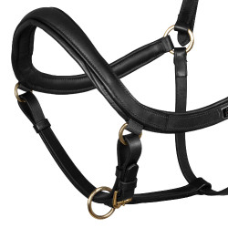 Supreme-Lederhalfter, schwedische Form Schwarz