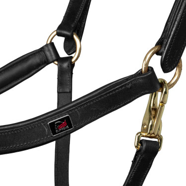 Supreme-Lederhalfter, schwedische Form Schwarz