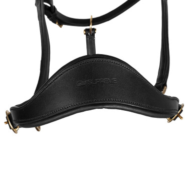 Supreme-Lederhalfter, schwedische Form Schwarz