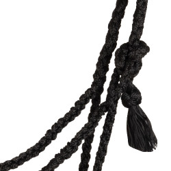 Mohair-Halfter Pool’s Motiv Diamond Schwarz / Grau