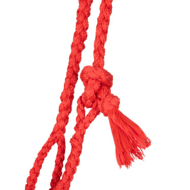 Mohair-Halfter Pool’s Motiv Diamond Rot / Beige