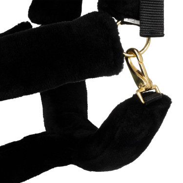 Nylonhalfter Supreme mit synthetischem Premium-Fellfutter Schwarz
