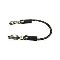 Elastischer Anbindestrick Umbria Equitazione mit zwei Karabinern Schwarz Elastischer Anbindestrick Umbria Equitazione mit zwei Karabinern Schwarz