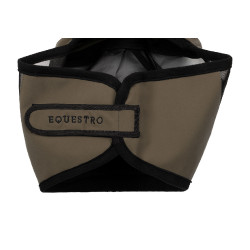 Equestro Fliegenmaske mit Logo auf der Stirn Walnuss Braun Equestro Fliegenmaske mit Logo auf der Stirn Walnuss Braun