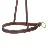 Nasenriemen für One-Ear-Trense von Pool’s mit Messingschnallen Geölt