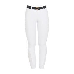 Damen-Reithose Equestro Full Grip, hohe Taille, mit Fleece gefüttert Weiß Weiß Damen-Reithose Equestro Full Grip, hohe Taille, mit Fleece gefüttert Weiß Weiß