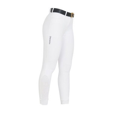 Damen-Reithose Equestro Full Grip, hohe Taille, mit Fleece gefüttert Weiß Weiß Damen-Reithose Equestro Full Grip, hohe Taille, mit Fleece gefüttert Weiß Weiß