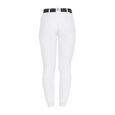 Damen-Reithose Equestro Full Grip, hohe Taille, mit Fleece gefüttert Weiß Weiß Damen-Reithose Equestro Full Grip, hohe Taille, mit Fleece gefüttert Weiß Weiß