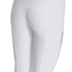 Damen-Reithose Equestro Full Grip, hohe Taille, mit Fleece gefüttert Weiß Weiß Damen-Reithose Equestro Full Grip, hohe Taille, mit Fleece gefüttert Weiß Weiß