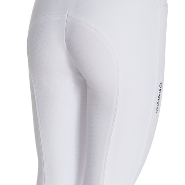 Damen-Reithose Equestro Full Grip, hohe Taille, mit Fleece gefüttert Weiß Weiß Damen-Reithose Equestro Full Grip, hohe Taille, mit Fleece gefüttert Weiß Weiß