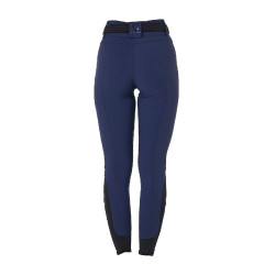 Damen-Reithose Equestro, Knie-Grip, High Waist Marineblazer Marineblau
