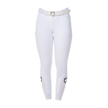 Damenreithose Equestro x FISE Full-Grip Weiß Weiß Damenreithose Equestro x FISE Full-Grip Weiß Weiß