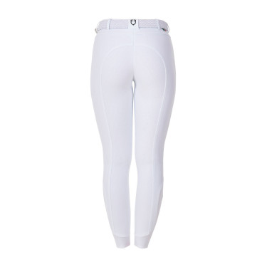 Damenreithose Equestro x FISE Full-Grip Weiß Weiß Damenreithose Equestro x FISE Full-Grip Weiß Weiß