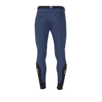 Herren-Reithose Equestro x FISE mit Knie-Grip Marineblazer Marineblau